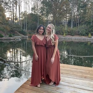 Baltic Born Rust Katya Dress - bridesmaid Small